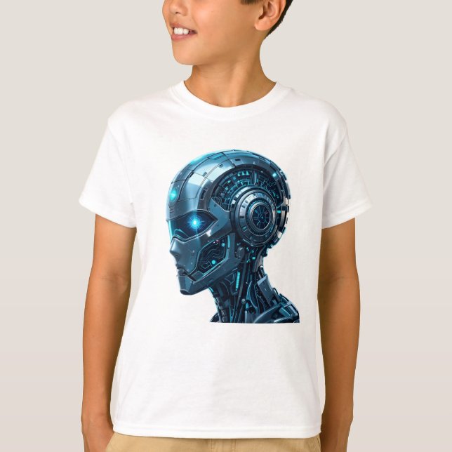 Camiseta Design holográfico e metálico de alta tecnologia (Frente)