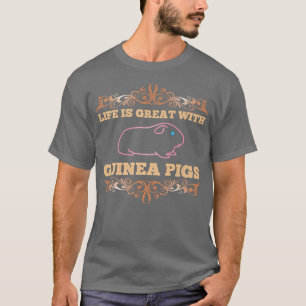 Camiseta Design I do Amante de os animais I do Porco guinee