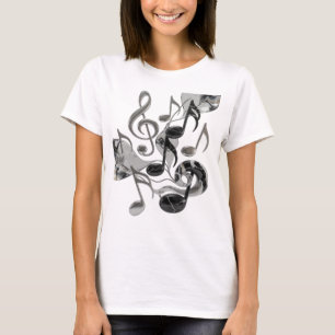 Camiseta Design icônico prateado MÚSICA EM MOVIMENTO