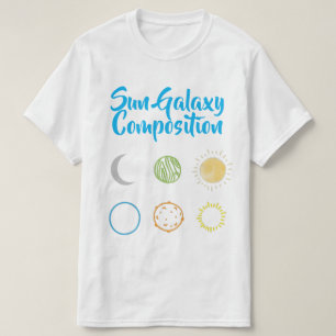 Camiseta Design impressionante da combinação Sun Galaxy 