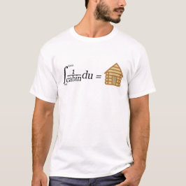 Camiseta Design integral da cabana rústica de madeira da