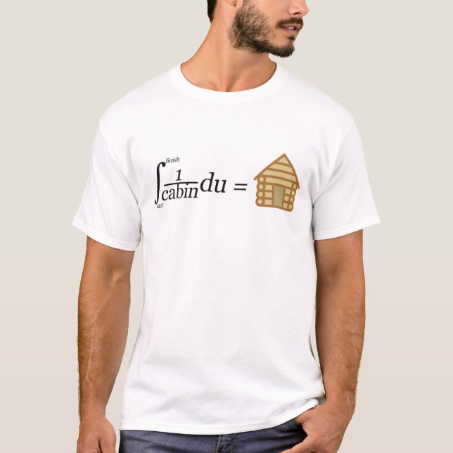 Camiseta Design integral da cabana rústica de madeira da (Frente)