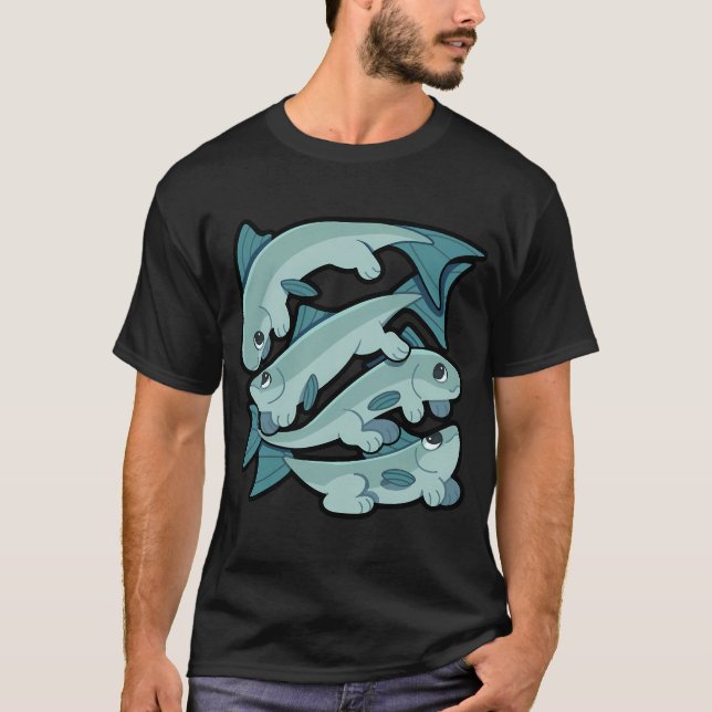 Camiseta Design Inteligente e Divertido de Pesca e Barcos (Frente)