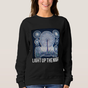 Camiseta Design interativo brilhante no escuro