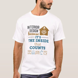 Camiseta Design interior porque é o Dentro que conta