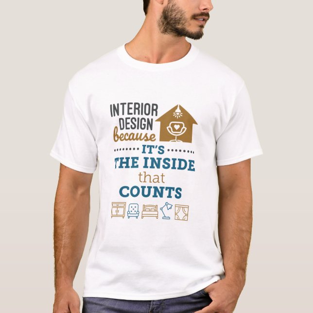 Camiseta Design interior porque é o Dentro que conta (Frente)
