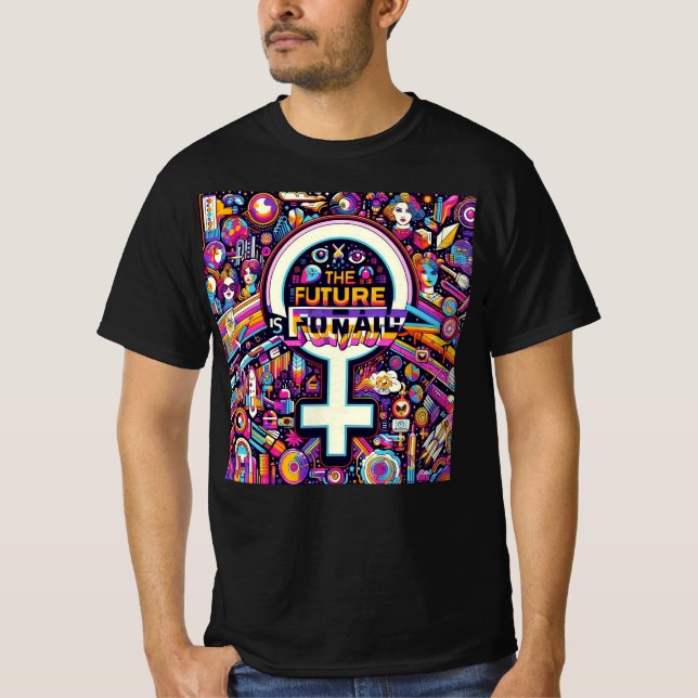 Camiseta Design Internacional do Dia da Mulher (Frente)
