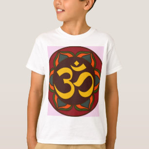 Camiseta Design interno da paz do símbolo retro do OM!