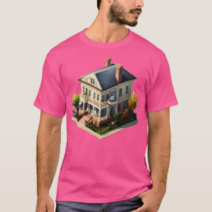 Camiseta Design Isométrico de Charleston House