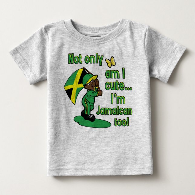 Camiseta Design jamaicano do bebê (Frente)