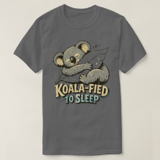 Camiseta design Koala Alimentado para Dormir Koala Sonolent