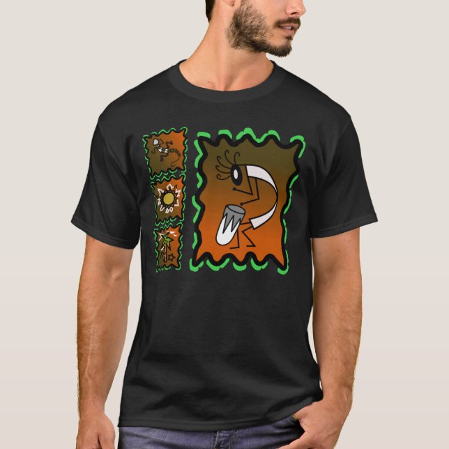 Camiseta design Kokopelli para sudoeste (Frente)