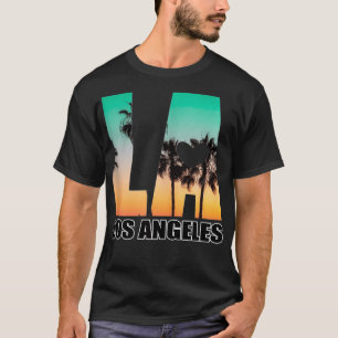 Camiseta Design LA Palm Tree Sunset Boulevard