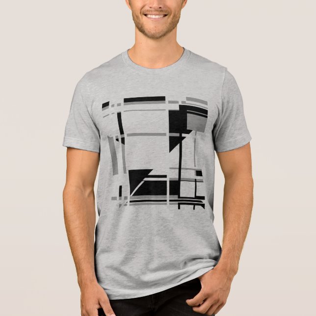 Camiseta Design Labyrinth, inspirada no MCM preto, cinza, (Frente)