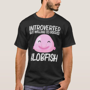 Camiseta Design Legal de Blobfish Para Homens Mulheres Pesc