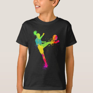 Camiseta Design Legal de Futebol Para Mulheres Meninas Joga