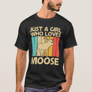 Camiseta Design legal De Moose Para Meninas Crianças Moose