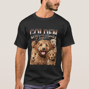 Camiseta Design longo de Cachorro de Goldendoododododle de 