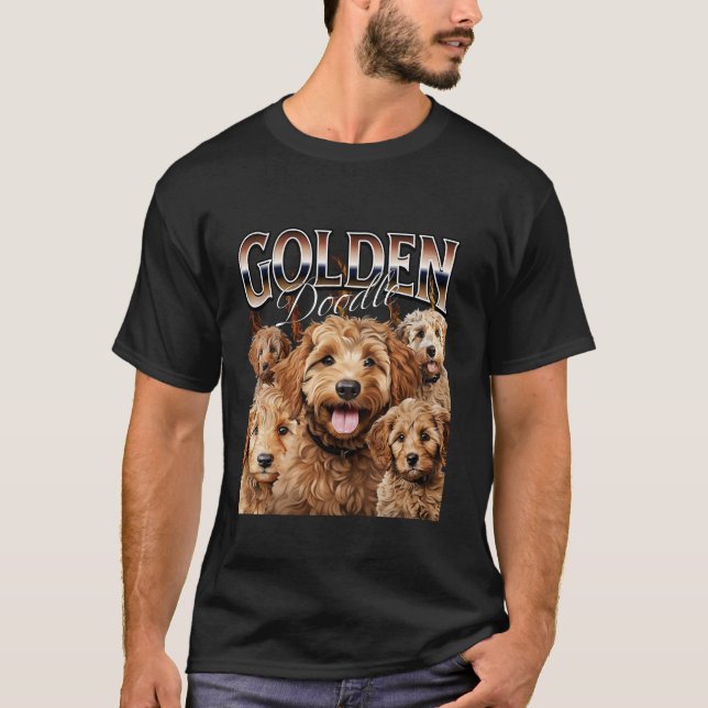 Camiseta Design longo de Cachorro de Goldendoododododle de  (Frente)