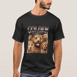 Camiseta Design longo de Cachorro de Goldendoododododle de 