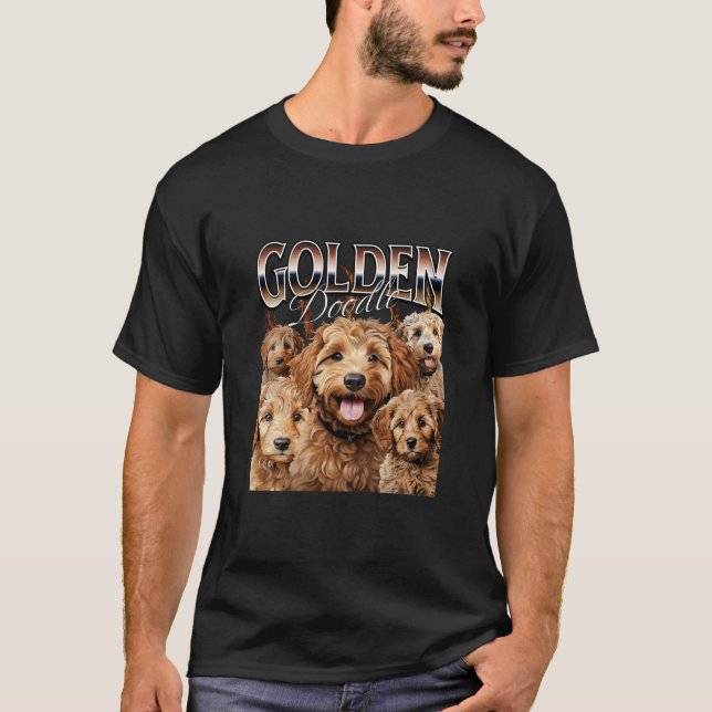 Camiseta Design longo de Cachorro de Goldendoododododle de  (Frente)