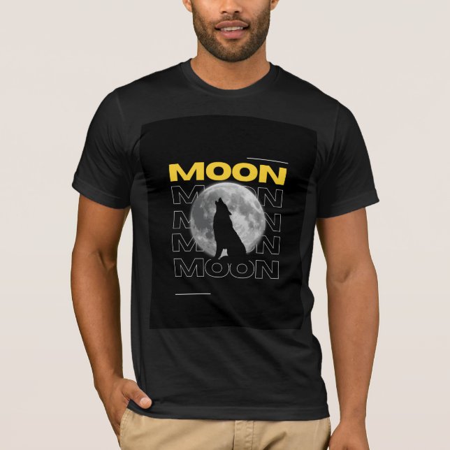 Camiseta design lua para unissex (Frente)