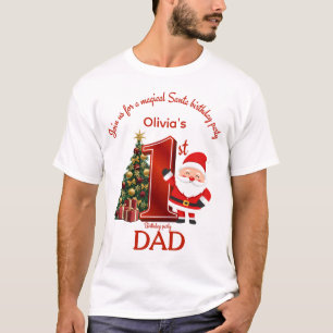 Camiseta Design Mágico de Aniversário do Papai Noel para Cr