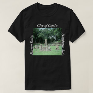 Camiseta Design maia antigo da foto de Copan Honduras das