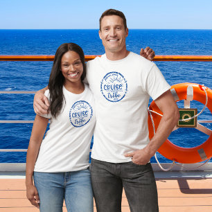 Camiseta Design Marinho de de Férias da Família Cruise Trib