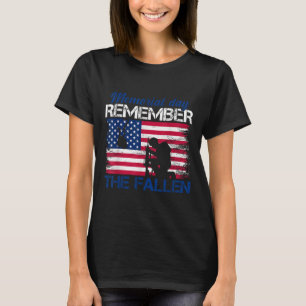 Camiseta Design Memorial Para Militares E Mulheres Dos Eua