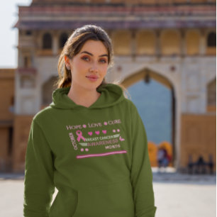 Camiseta Design mês de consciência do câncer de mama