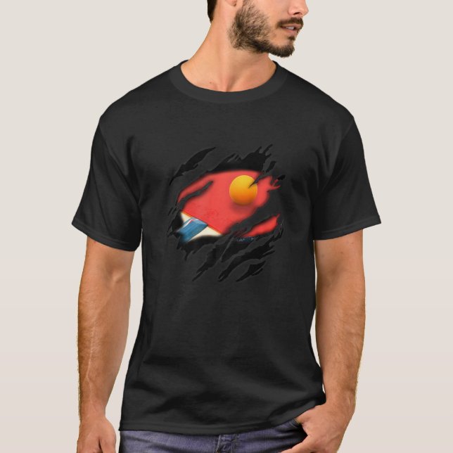 Camiseta Design mesa de Tênis em mim (Frente)