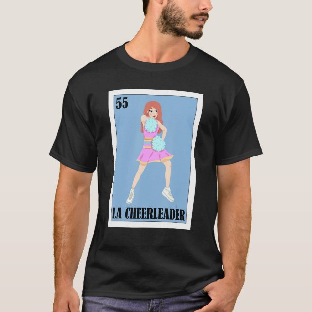 Camiseta Design mexicano engraçado para Cheerleaderes - La  (Frente)