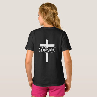 Camiseta Design Minimalista Cruz Bendita Fé Cristã