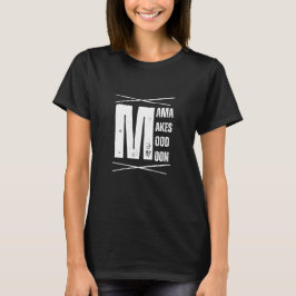 Camiseta Design Minimalista da Lua do Humor da Mamãe Urso