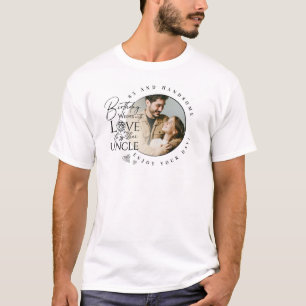 Camiseta Design Minimalista de Aniversário do Tio 