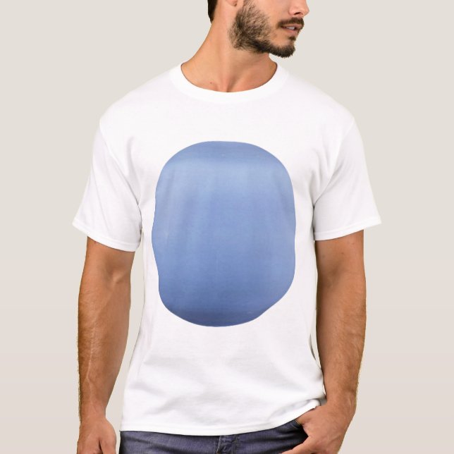 Camiseta Design minimalista do planeta azul. (Frente)