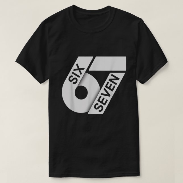 Camiseta Design Minimalista Six Seven 67 (Frente do Design)
