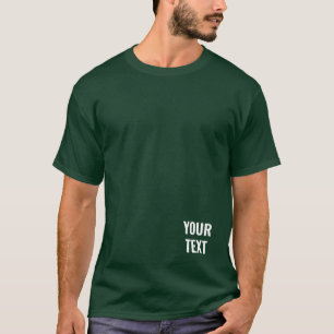 Camiseta Design Moderno - Adicionar Texto Aqui Quer Verde F
