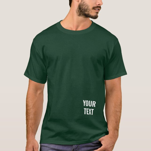 Camiseta Design Moderno - Adicionar Texto Aqui Quer Verde F (Frente)