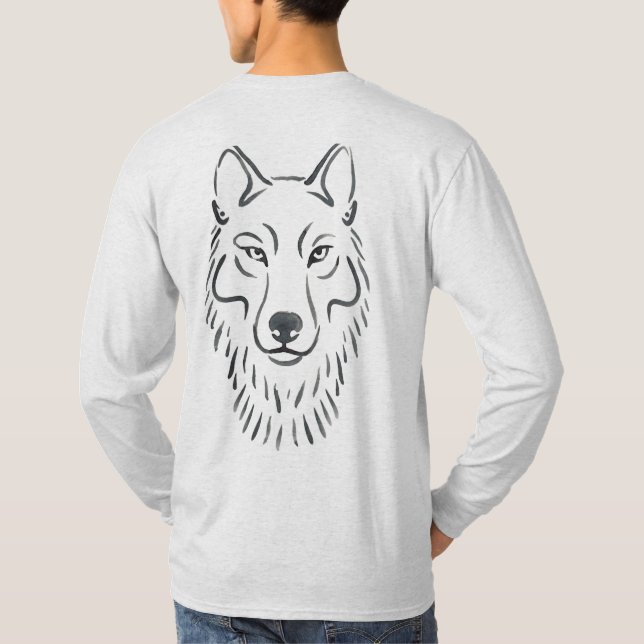 Camiseta Design Moderno de Vida Selvagem (Verso)