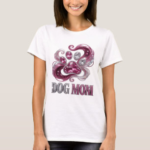 Camiseta Design Moderno Ícone Prata MÃE DE CACHORRO
