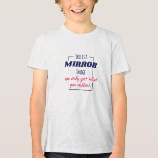 Camiseta Design Motivacional de Mentalidade de Reflexo no E