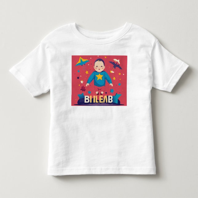 Camiseta Design Móvel Minimalista para Bebês" (Frente)