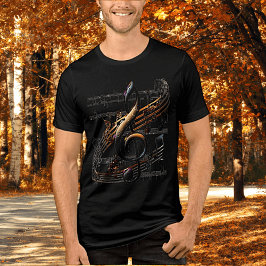 Camiseta Design Musical Sutil Unisex