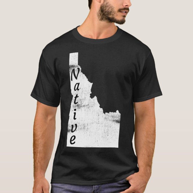 Camiseta Design Nativo de Idaho Distante (Frente)