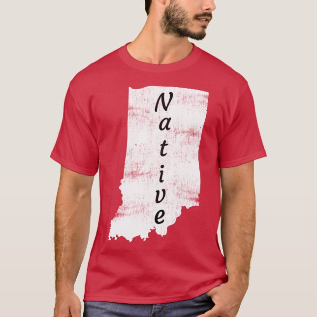 Camiseta Design Nativo de Indiana com Tamanho Superior (Frente)