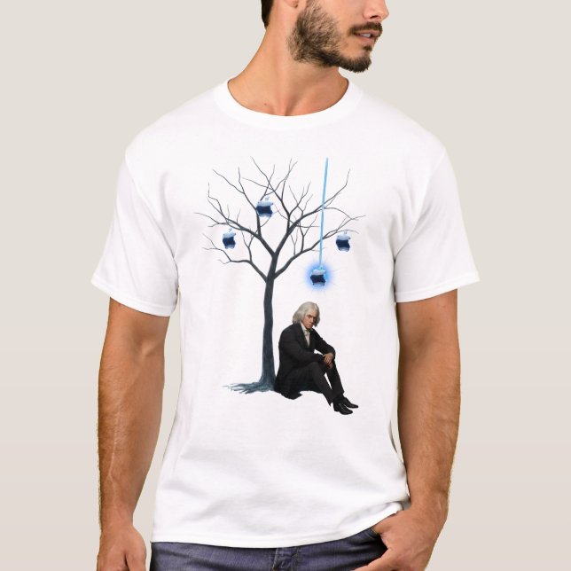 Camiseta design Newton & Maçã (Frente)