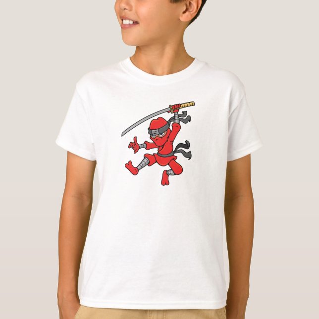 Camiseta Design Ninja de jumping personalizável (Frente)