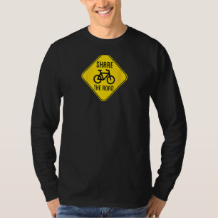 Camiseta Design no verso Compartilhe o sinal de estrada com